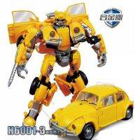 Transformation Toys Hornet Yellow Bee BMB H6001-3 Cool Alloy Model Robot Deformation Beetle Car Chevrolet Action Figure Kid Gift