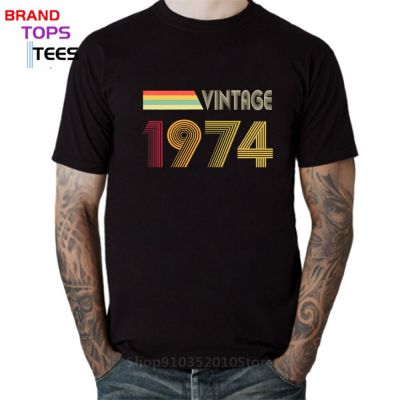 70S Clothing Vintage 1974 T Shirt Retro Born In 1974 T-Shirt Join In Club 50 Year Tee Shirt FatherS Birthday Gift Tees