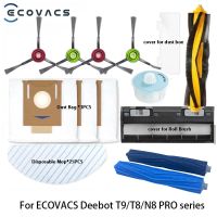 {Willie Samuel} ECOVACS Deebot T9 AIVI T8 AIVI N8 Pro N5Series เครื่องดูดฝุ่นหุ่นยนต์พร้อมแปรงด้านข้างแปรงหลักกล่องเก็บฝุ่นเปลี่ยนตัวกรอง