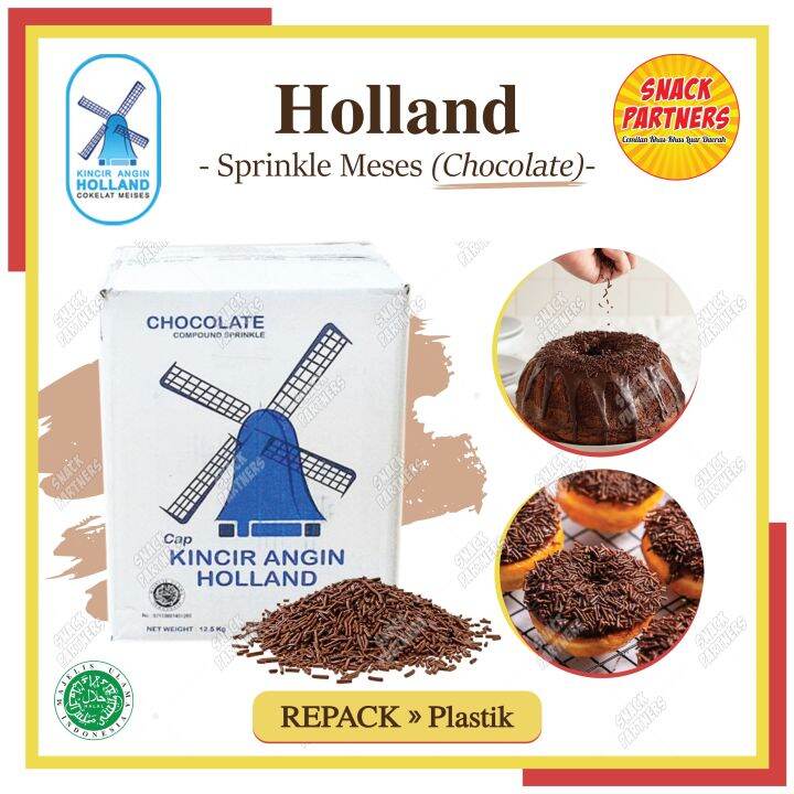 Holland Messes Repack 100 250 500 Gr 1 Kg Meises Sprinkle Coklat