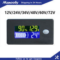 Manooby BatteryจอแสดงผลLcdแบตเตอรี่สากลความจุมิเตอร์วัดกระแสไฟ12-72V