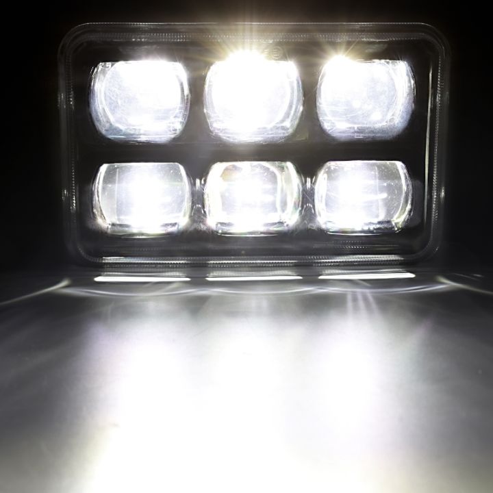 ไฟหน้ารถ4ชิ้น4x-6ไฟหน้า-led-นิ้วสำหรับ-kenworth-peterbilt-chevy-feightliner-motorhome-rv-gmc-chevrolet-oldsmobile-รุ่นที่มี2หรือ4ระบบไฟหน้า