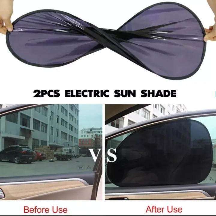 Static Electric Sun Shade Triangle fit for car taxi bus trunk and also