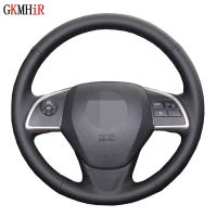 Artificial Leather Car Steering Wheel Cover For Mitsubishi Outlander Mirage ASX 2012-2019 Eclipse Cross 2017-2019 L200 2015-2017