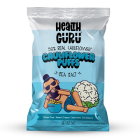 เฮลต์กูรู ขนมกินเล่น กะหล่ำดอกอบกรอบ รสเกลือทะเล 56 กรัม - Sea Salt Cauliflower Snack 56g Health Guru brand