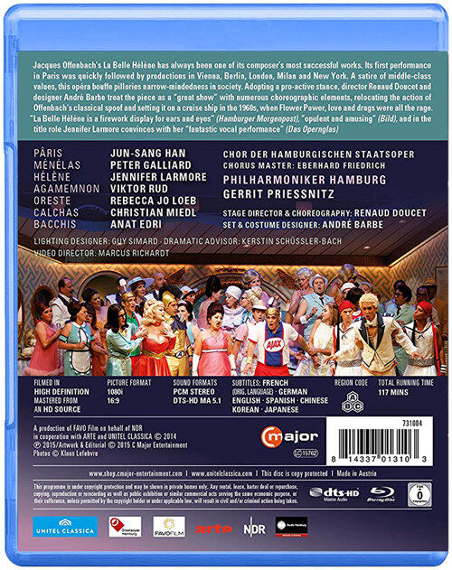 Offenbach opera beautiful Helen Hamburg Opera House Chinese subtitles (Blu ray BD25G)