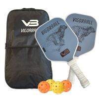 Pickleball ชุดไม้แร็คเก็ตเกรดการแข่งขันคาร์บอนกระดานไฟเบอร์/ใยแก้ว Racquetbikez4