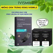 Miếng dán trắng răng IVISMILE siêu trắng, không gây ê buốt răng, an toàn