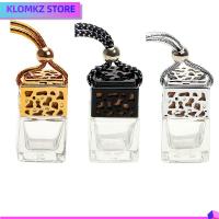 KLOMKZ 1/3PCS เครื่องประดับรถยนต์ จี้ห้อย ดิฟฟิวเซอร์ ขวดน้ำหอมรถยนต์ น้ำหอม เครื่องฟอกอากาศ ขวดแก้วเปล่า