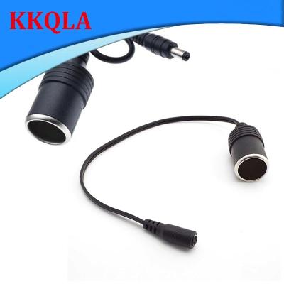 QKKQLA 5.5Mm X 2.1Mm Dc Male Female Power Cable To Car Charger Lighter Adapter Socket Connector Plug 12V 24V 5A Amper