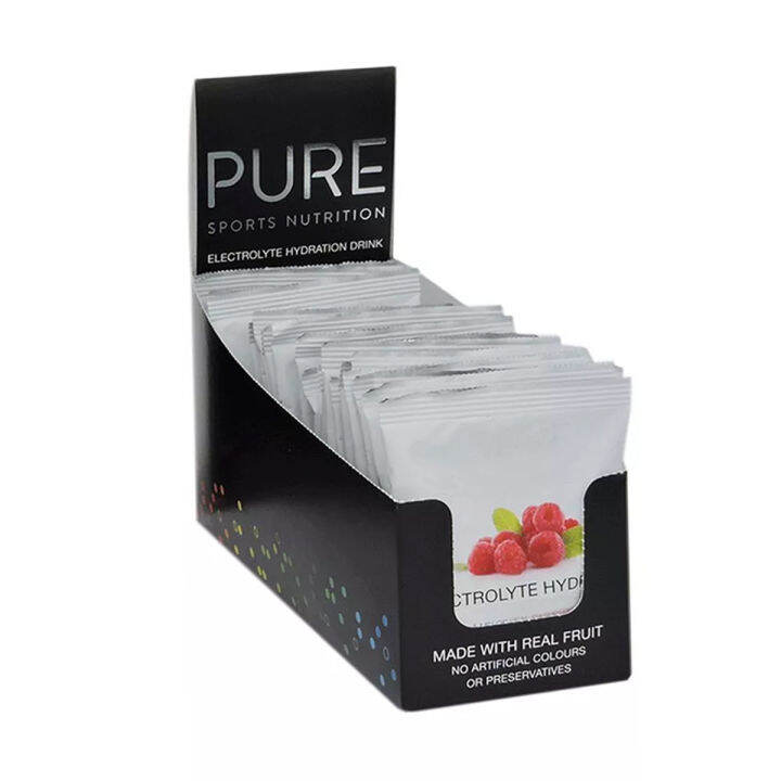 PURE Electrolyte Hydration Sachet Box (25 Sachets) Raspberry Lazada Singapore