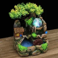 Small Artificial Mountain and Fountain Small Ornaments Special Offer Creative Fish Farming Crafts Birthday Gifts Company Gifts