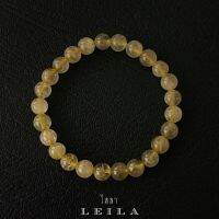 Leila Amulets กำไลสวยงาม หินไหมทอง ขนาด 6 มิล ใส่คู่กับเครื่องราง 13