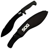 มีดใบตาย มีดกุรข่า SOG Sogfari Kukri Machete ขนาด 18.3 นิ้ว (46.5 ซม.) พร้อมซองผ้าไนล่อนร้อยเข็มขัดสำหรับเก็บมีด