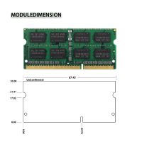 การ์ดหน่วยความจําโน้ตบุ๊ก 8 GB ( 2x4GB ) Samsung 4GB 2Rx8 PC3-8500S DDR3 1066Mhz 204Pin SODIMM