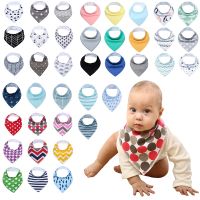 (Hot clothes)《Hot clothes》ชุดมารดา Cotton Bandana Bibs 12แพ็ค/ ล็อต100ชิ้นสำหรับการงอกของน้ำลายไหลของทารกแรกเกิดผ้ากันเปื้อนเด็กช่วยดูดซับ