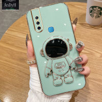 AnDyH 2022 New Design For Vivo V15 Case Luxury 3D Stereo Stand Bracket Astronaut Fashion Cute Soft Case