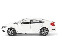 [Toy paradise]1/32 Honda Civic รถของเล่นแบบจำลอง Alloy Diecast โลหะหล่อแสงเสียงของเล่นสำหรับรถเด็กรถสีขาว