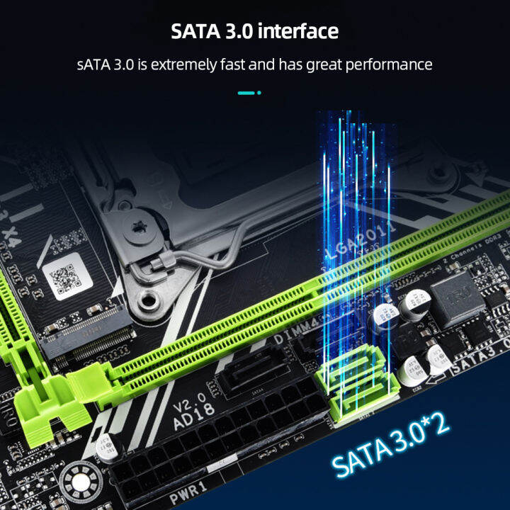 x79d-2-0-pc-เมนบอร์ดเซิร์ฟเวอร์พร้อม-m-2usb2-0pci-e-4x-16x-อินเทอร์เฟซ-dual-channel-หน่วยความจำ64g-เมนบอร์ด-combo-kit-e5