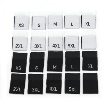 500Pcs/Lot Stock Size Number Xs S M L Xl Clothing Labels For Child Clothes  Age Tags Height Size Woven Labels For Garment Size