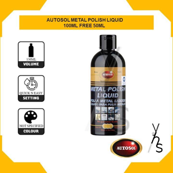 AUTOSOL METAL POLISH LIQUID 100ML FREE 50ML AUTOSOL METAL POLISH