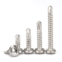 Phillips 410 Stainless Steel Pan Round Head Self Drilling Screw Cross Recessed Self Tapping Bolt M3.5 M3.9 M4.2 M4.8 M5.5 M6.3