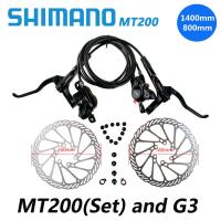 ชุดกีฬา SHIMANO BR BL MT200เบรคจักรยาน800/900/1400/1500มม.ดิสก์เบรกไฮดรอลิคอัพเกรด MT315จักรยานเสือภูเขาอุปกรณ์เสริมจักรยานถนน