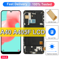 จอแสดงผลแบบดั้งเดิม/หน้าจอ TFT สำหรับ A40 Samsung Galaxy A405F A405FN A405FM จอแสดงผล LCD แบบสัมผัสหน้าจอชิ้นส่วนทดแทนการกำหนดตำแหน่ง