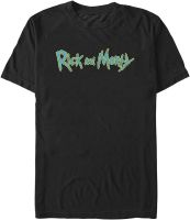 WARNER BROS Mens Big &amp; Tall Rick and Morty Main Logo T-Shirt