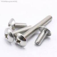 ▬☫♕ 304 A2-70 stainless steel Phillips Truss Head Large Flat Round M2-M8 Cross Screw Bolt arge flat head screws