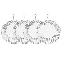 4Pack 8 Inch Sublimation Wind Spinner Blanks 3D Wind Spinners Hanging Wind Spinner for Indoor Outdoor Garden Decoration