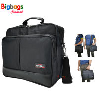 BigBagsThailand กระเป๋าสะพายข้าง Wheal กระเป๋าสะพายไหล่ กระเป๋าใส่เอกสาร รุ่น F870 (Black)