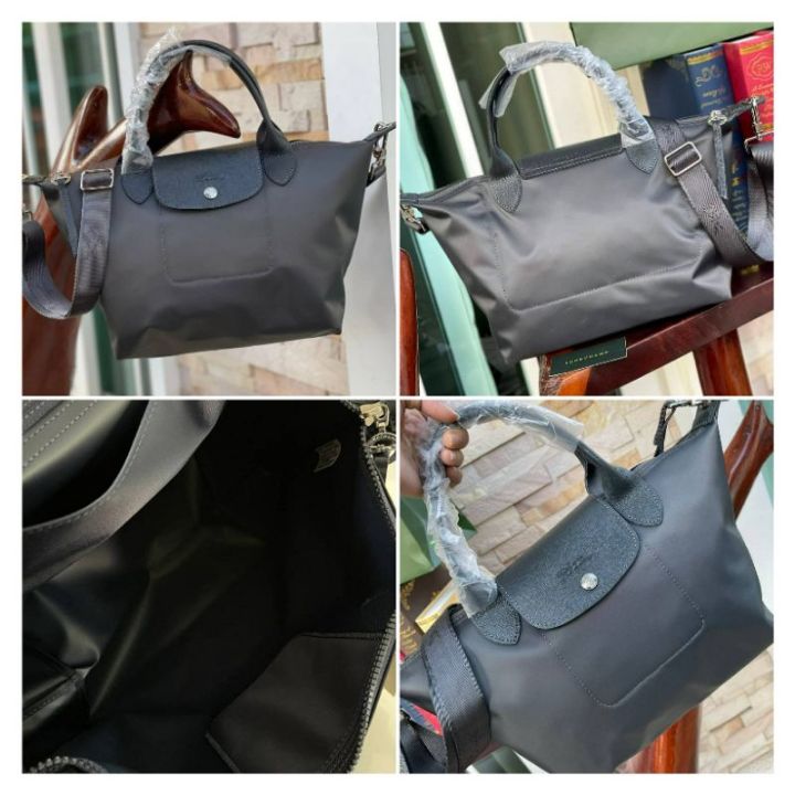 กระเป๋าสะพายรุ่นปรับสายได้-มีโลโก้-size-s-longchamp-le-pliage-neo-top-handle-bag-small-size