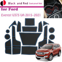 ยางประตู Groove Mat สำหรับ Ford Everest U375 UA 2015 ~ 2021 2016 Cushion Gate Storage Slot Coaster Dust-Proof ภายในสติกเกอร์ Pad