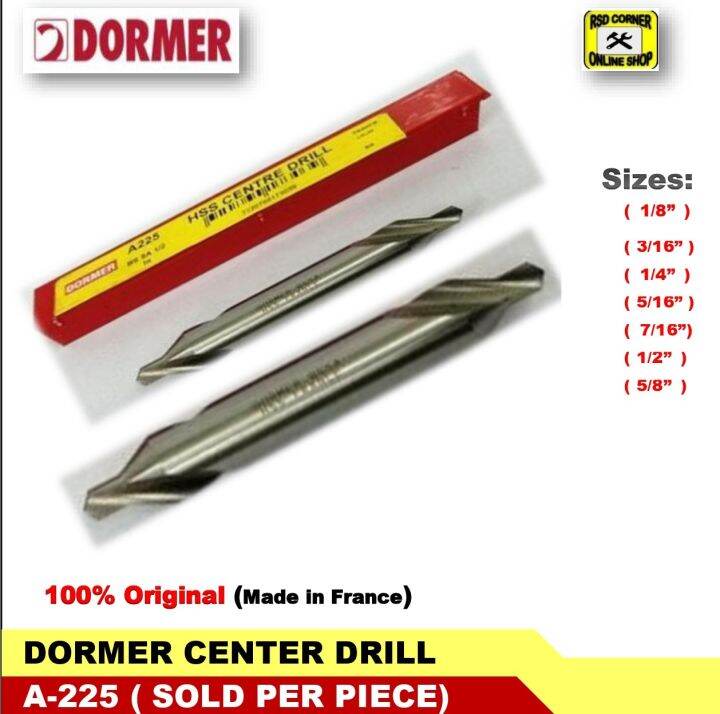 GENUINE DORMER CENTER DRILL A225 ( Bs1, Bs2, Bs3, Bs4, Bs5, Bs5A,Bs6