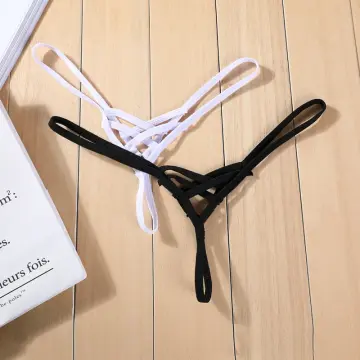 Mini Micro Women Thong Tiny G-string No Hot Sexy Underpants Lingerie Black