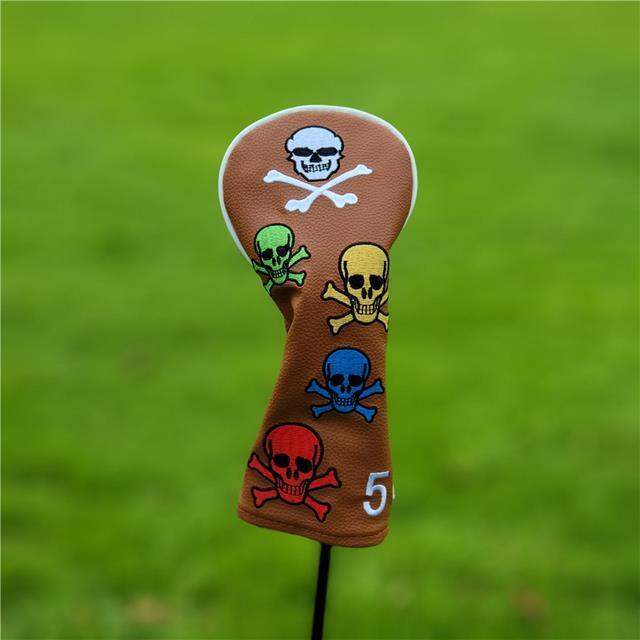 usa-skull-golf-club-headcover-wood-driver-fairway-hybrid-1-3-5-ut-set-waterproof-pu-leather-protector-golf-accessories-cute-gift