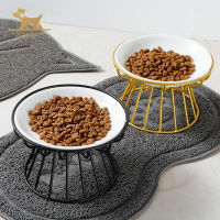 Stainless Steel Heightened Cat Bowl, Heightened Bowl, Anti-Vomiting Bowl, Non-Slip Cat Tray, Protect Spine