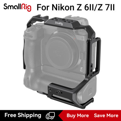 SmallRig 6II ขนาดเล็ก/Z 7II โครงใส่กล้องสำหรับ Nikon Z 6II /Z 7II กับ MB-N11อุปกรณ์ยึดแบตเตอรีอะลูมินัมอัลลอยกรงแบบเต็มพร้อมแผ่นปล่อยอย่างรวดเร็วสำหรับ Arca-Swiss รองรับ3866ถ่ายภาพในแนวนอนและแนวตั้ง