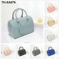 Free shipping 2023 summer popular fashion candy crystal jelly bag Boston pillow bag hand-held crossbody bag for women medium size