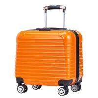【LZ】❁⊙✷  Mini bagagem do carrinho caixa de check-in senha universal da roda mala de viagem 16   25x40x40cm