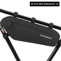 AS-018 4L ROCKBROS 5L/8L Rainproof Bike Bag Large Capacity MTB Road Frame Bag Triangle Pouch Waterproof Caulking Bicycle Bag Pannier