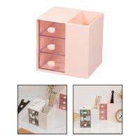 Loviver Vanity Organizer กล่องเก็บดินสอพร้อมลิ้นชักใส3ลิ้นชัก13x10.5x13cm