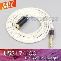 LN007431 16 Core OCC Silver Plated Headphone Earphone Extension Cable For xlr 2.5mm  3.5mm 6.5mm 4.4mm male to 4.4mm female Cables