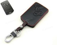 ✙ Leather Case Cover Holder Fit For Renault Laguna Koleos Scenic CLIO Megane Remote Smart Key Card 4 Buttons