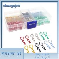 CHUEGUJE6 180ชิ้นชิ้นส่วนรถยนต์ RC สีต่างๆ1/10 1/12รถคลิปยึดหัวเข็มขัดตัว R สลักเปลือก