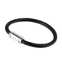 New Magnetic Clasp Lucky Leather Braided Rope Bracelet Bangle Charms and Charm Bracelet