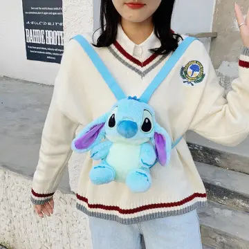 Cute Stitch Plush Backpack Anime Stuffed Doll Kawaii Stitch Kid