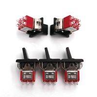 5Pcs SH R8017-P14 DPDT 6Pin Mini Toggle Switch ON-ON Maintained 2 Position Electrical Circuitry  Parts