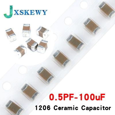 100pcs 1206 50V SMD Thick Chip Multilayer Ceramic Capacitor 10pF- 100uF 10NF 100NF 1UF 2.2UF 4.7UF 10UF 22UF 47UF 100UF 22PF